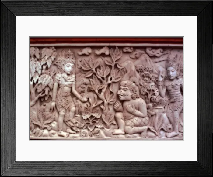 Framed Print : Indonesia, Bali. Temple stone carvings Framed Print : Indonesia, Bali. Temple stone carvings