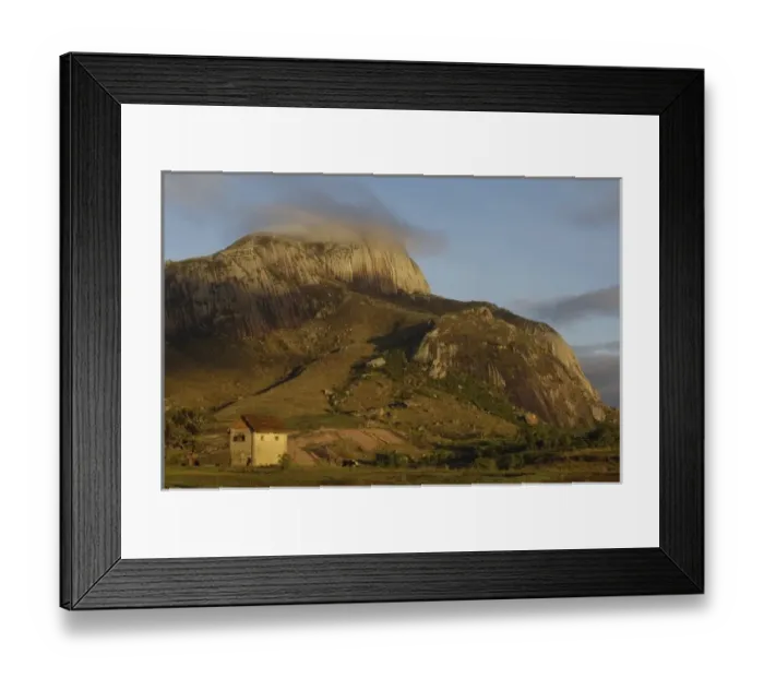 Framed Print : Betsileo village at dawn near Ambalavao town. South-central highlands of MADAGASCAR Framed Print : Betsileo village at dawn near Ambalavao town. South-central highlands of MADAGASCAR
