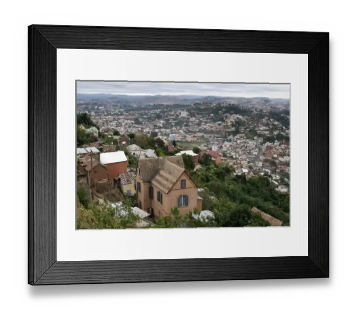 Framed Print : Antananarivo, Madagascar from the Queens Pallace Framed Print : Antananarivo, Madagascar from the Queens Pallace