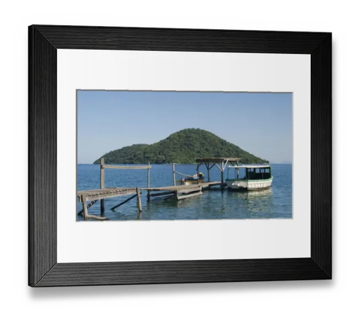 Framed Print : Africa; Malawi; Cape Maclear; Lake Malawi; Two boats docked at Cape Maclear Framed Print : Africa; Malawi; Cape Maclear; Lake Malawi; Two boats docked at Cape Maclear