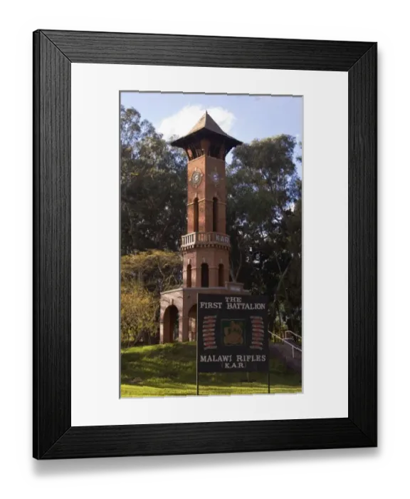 Framed Print : Africa; Malawi; Zomba; World War II Memorial for Malawi Rifles Framed Print : Africa; Malawi; Zomba; World War II Memorial for Malawi Rifles