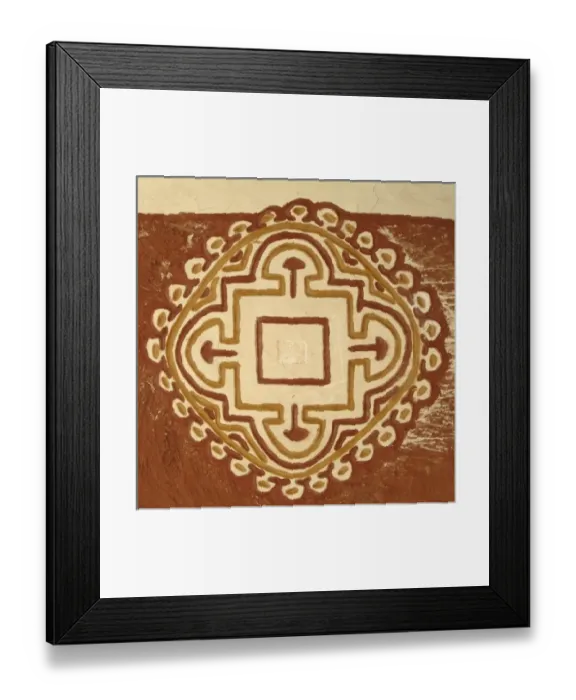 Framed Print : Mauritania, Pattern in a house of Oualata Framed Print : Mauritania, Pattern in a house of Oualata