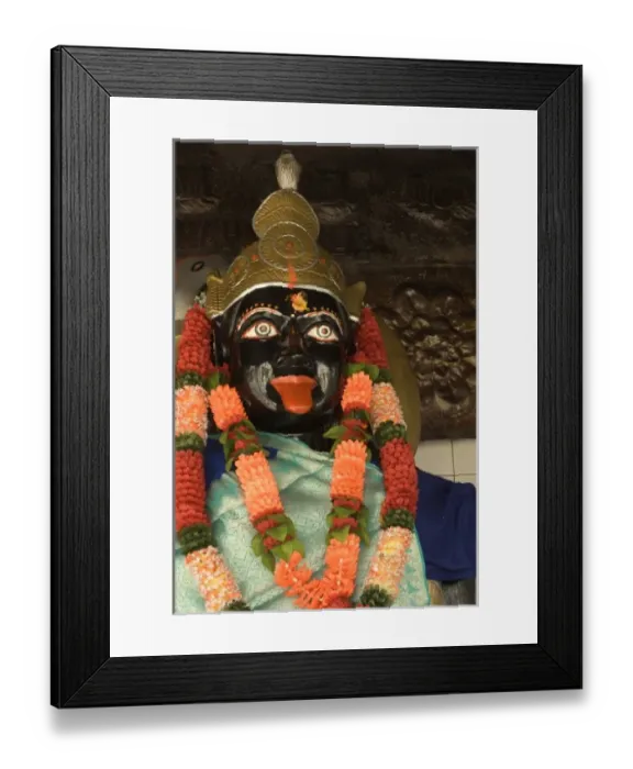 Framed Print : Mauritius, Ganga Talao, Grand Bassin. Hindu Goddess Kali Framed Print : Mauritius, Ganga Talao, Grand Bassin. Hindu Goddess Kali