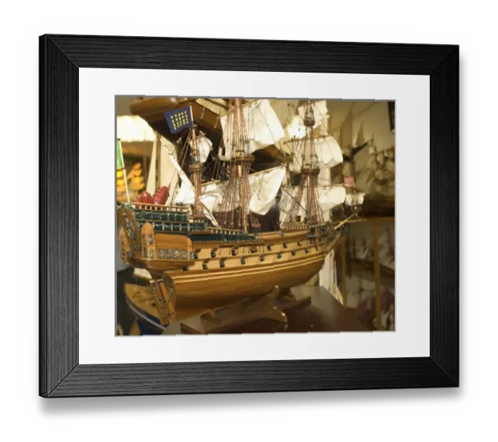 Framed Print : Mauritius, Port Louis. Model ship in shop at Caudan Waterfront Framed Print : Mauritius, Port Louis. Model ship in shop at Caudan Waterfront
