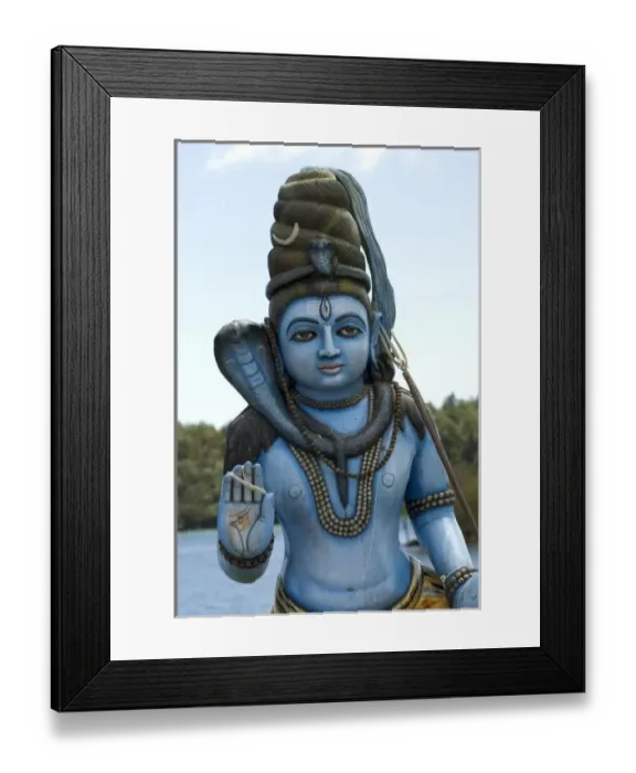 Framed Print : Mauritius, Ganga Talao, Grand Bassin. Hindu God Lord Shiva Framed Print : Mauritius, Ganga Talao, Grand Bassin. Hindu God Lord Shiva