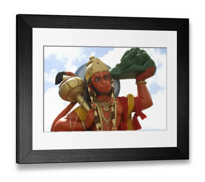 Framed Print : Mauritius, Ganga Talao, Grand Bassin. Hindu God Hanuman, also known as the Monkey King Framed Print : Mauritius, Ganga Talao, Grand Bassin. Hindu God Hanuman, also known as the Monkey King