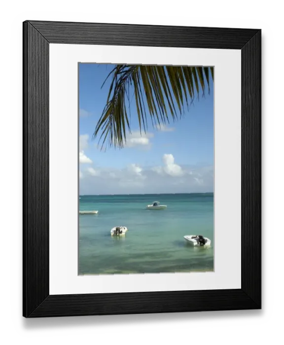 Framed Print : Mauritius, Grand Baie. Boats anchored in the calm tropical waters of Grand Baie Framed Print : Mauritius, Grand Baie. Boats anchored in the calm tropical waters of Grand Baie