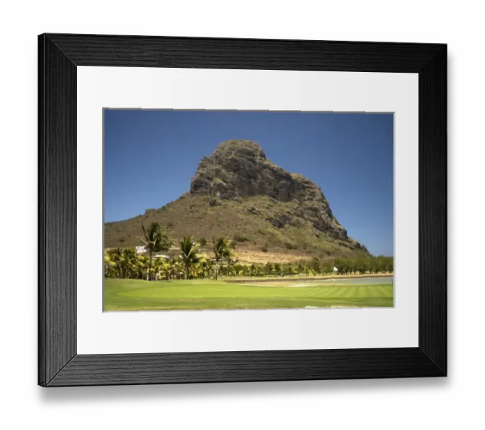 Framed Print : Mauritius, Le Morne. Golfing at Paradis Hotel and Golf Club, an International class golf course Framed Print : Mauritius, Le Morne. Golfing at Paradis Hotel and Golf Club, an International class golf course