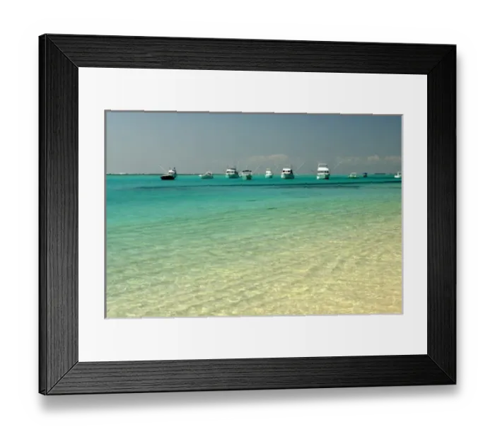 Framed Print : Mauritius, Le Morne. Boats at anchor on a tranquil, tropical lagoon Framed Print : Mauritius, Le Morne. Boats at anchor on a tranquil, tropical lagoon