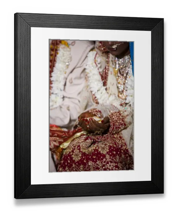 Framed Print : Hindi Wedding, Trou D Eau Douce, Mauritius, Africa (MR)
