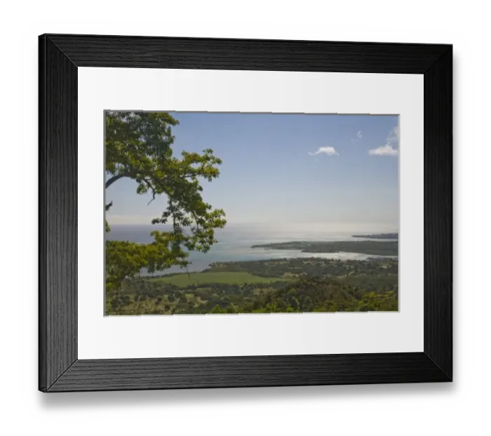 Framed Print : Viewpoint near Grand Riviere Noire, South Mauritius, Africa