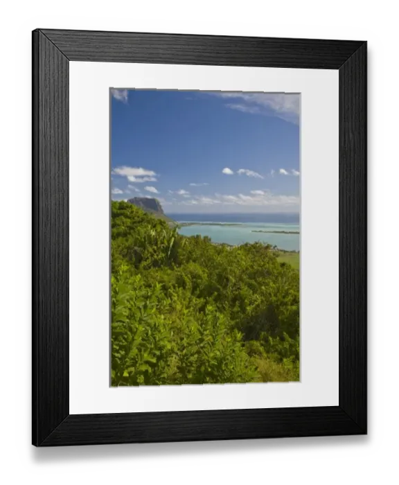Framed Print : Viewpoint near Grand Riviere Noire, South Mauritius, Africa
