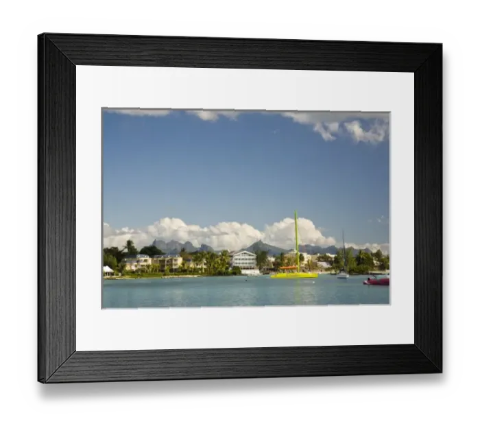 Framed Print : Grand Baie, Northern Mauritius, Africa