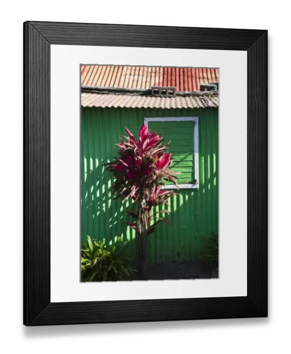 Framed Print : Mauritius, Eastern Mauritius, Trou d Eau Douce, beach shack Framed Print : Mauritius, Eastern Mauritius, Trou d Eau Douce, beach shack