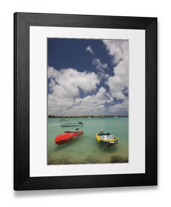 Framed Print : Mauritius, North Mauritius, Grand Baie waterfront