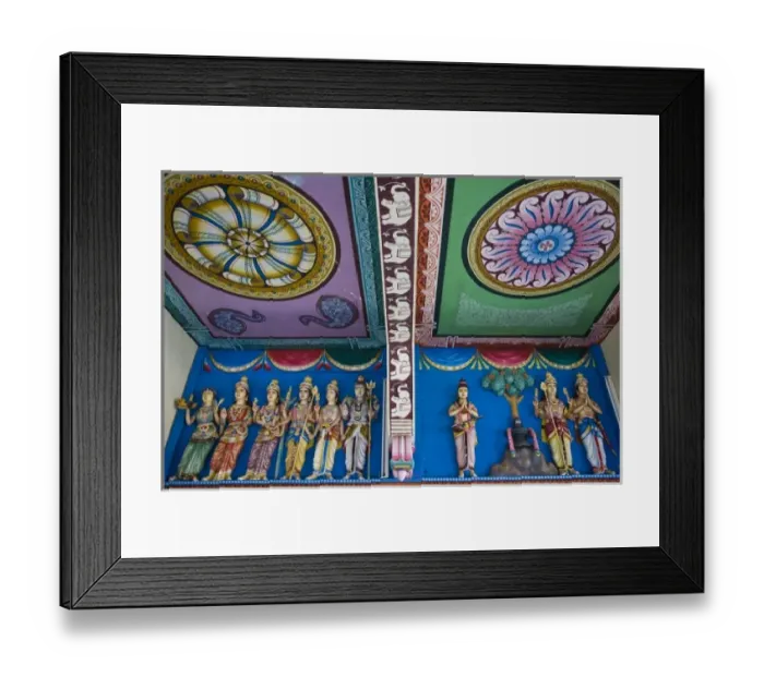 Framed Print : Mauritius, North Mauritius, Grand Baie, Surya Oudaya Sangam Hindu Temple detail Framed Print : Mauritius, North Mauritius, Grand Baie, Surya Oudaya Sangam Hindu Temple detail