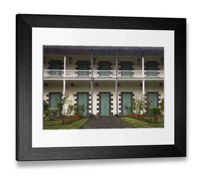Framed Print : Mauritius, Pamplemousses, SSR Botanical Gardens, Mon Plaisir mansion Framed Print : Mauritius, Pamplemousses, SSR Botanical Gardens, Mon Plaisir mansion