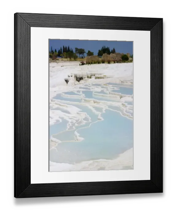 Framed Print : Travertine rocks, ponds, and ancient ruins, Pamukkale (ancient Hierapolis), Turkey Framed Print : Travertine rocks, ponds, and ancient ruins, Pamukkale (ancient Hierapolis), Turkey