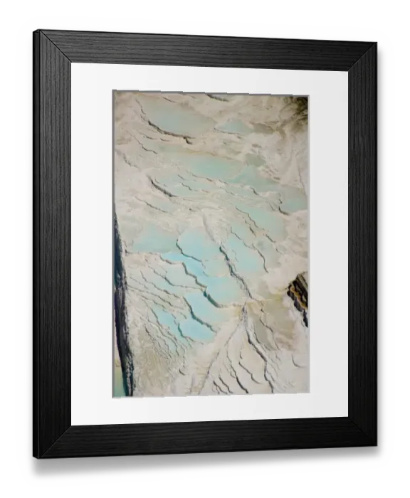 Framed Print : Aerial view of the travertine rocks and pools, Pamukkale (ancient Hierapolis), Turkey Framed Print : Aerial view of the travertine rocks and pools, Pamukkale (ancient Hierapolis), Turkey