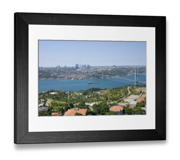 Framed Print : The Bosphorus Bridge, aerial, Istanbul - 2010 European Capital of Culture - Turkey Framed Print : The Bosphorus Bridge, aerial, Istanbul - 2010 European Capital of Culture - Turkey