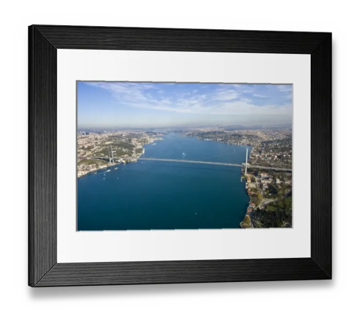 Framed Print : The Bosphorus, aerial, Istanbul - 2010 European Capital of Culture - Turkey Framed Print : The Bosphorus, aerial, Istanbul - 2010 European Capital of Culture - Turkey