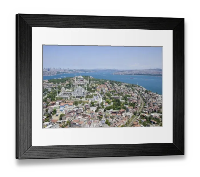 Framed Print : Blue Mosque and Hagia Sophia church (mosque, museum), aerial, Istanbul - 2010 European Framed Print : Blue Mosque and Hagia Sophia church (mosque, museum), aerial, Istanbul - 2010 European