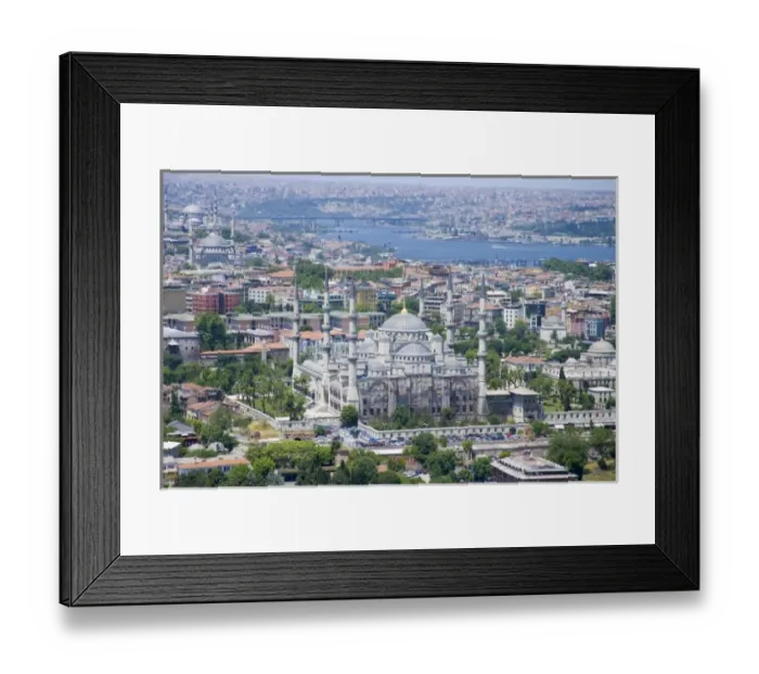 Framed Print : Blue Mosque (Sultan Ahmet Camii, built between 1609 and 1616), aerial, Istanbul Framed Print : Blue Mosque (Sultan Ahmet Camii, built between 1609 and 1616), aerial, Istanbul