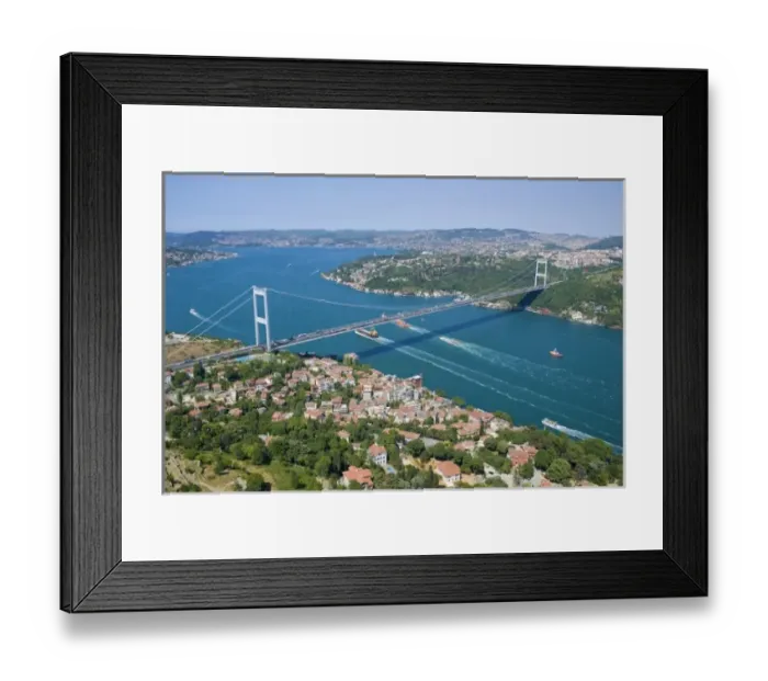 Framed Print : Fatih Sultan Mehmet Bridge over the Bosphorus, aerial, Istanbul - 2010 European Capital Framed Print : Fatih Sultan Mehmet Bridge over the Bosphorus, aerial, Istanbul - 2010 European Capital