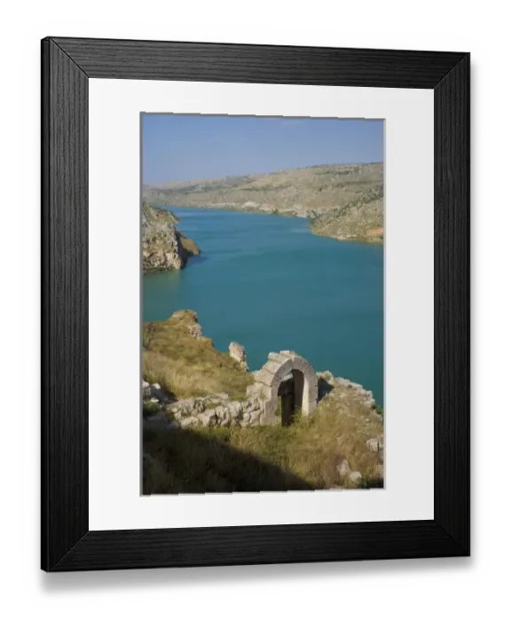 Framed Print : Rumkale near Halfeti by the reservoir lake of Birecik dam on the Euphrates river Framed Print : Rumkale near Halfeti by the reservoir lake of Birecik dam on the Euphrates river