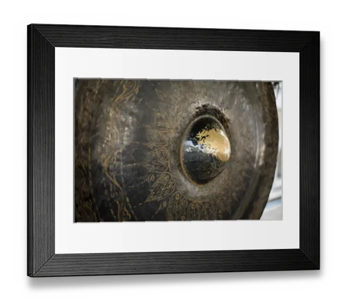 Framed Print : Temple Gong Framed Print : Temple Gong