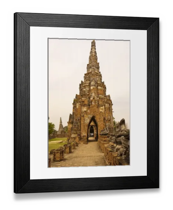 Framed Print : Thailand. Wat Chai Wattanaram temple Ayutthaya, Thailand