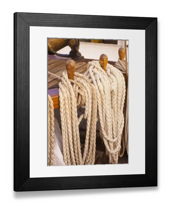 Framed Print : Thailand, Andaman Sea. Ropes on the Star Flyer cruising the Andaman Sea Thailand Framed Print : Thailand, Andaman Sea. Ropes on the Star Flyer cruising the Andaman Sea Thailand