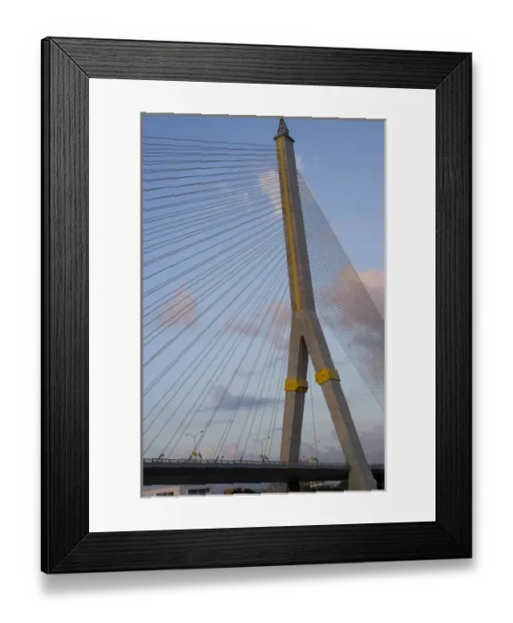 Framed Print : Rama VIII Bridge chao phraya river Framed Print : Rama VIII Bridge chao phraya river