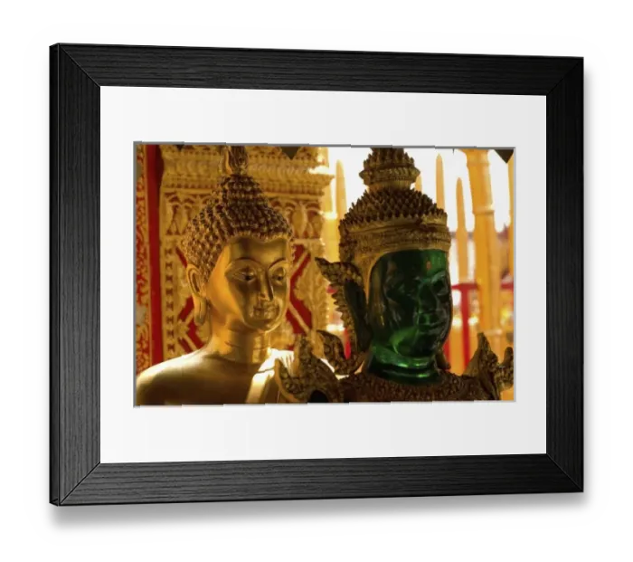 Framed Print : Buddhas, Wat Phra That Doi Suthep, Thailand Framed Print : Buddhas, Wat Phra That Doi Suthep, Thailand