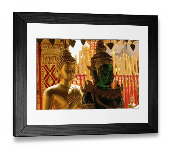 Framed Print : Buddhas, Wat Phra That Doi Suthep, Chiang Mai, Thailand Framed Print : Buddhas, Wat Phra That Doi Suthep, Chiang Mai, Thailand