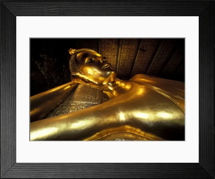 Framed Print : Asia, Thailand, Bangkok. Wat Pho Palace, reclining Buddha Framed Print : Asia, Thailand, Bangkok. Wat Pho Palace, reclining Buddha