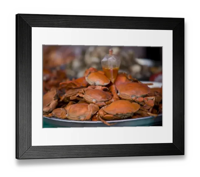 Framed Print : Crabs in Bangkok food Market Framed Print : Crabs in Bangkok food Market
