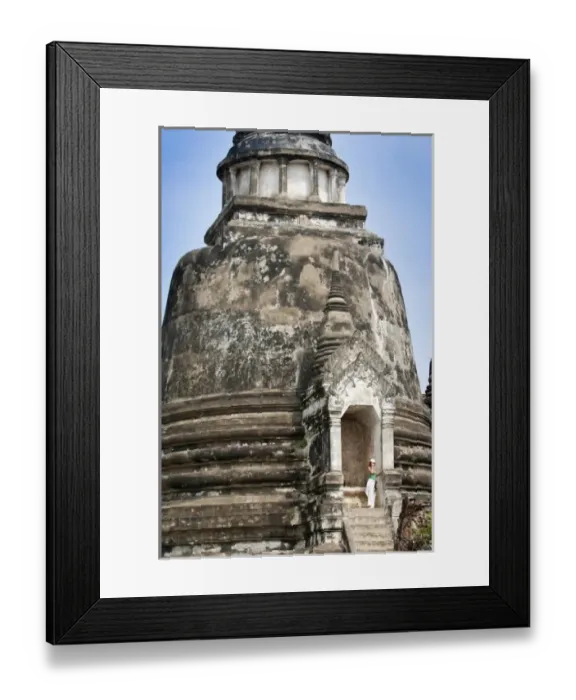 Framed Print : Unknown. Thailand. Phra Vihan Luang in Wat Phra Si San Phet Thailand Framed Print : Unknown. Thailand. Phra Vihan Luang in Wat Phra Si San Phet Thailand