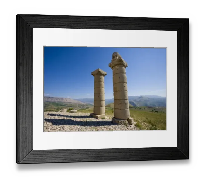 Framed Print : Karakus Tumulus of Commagene Royal family, Kahta, Adiyaman, Turkey