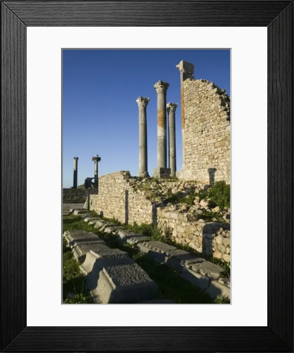 Framed Print : MOROCCO, Volubilis: Roman Town mostly dating to 2nd & 3rd c. AD / Abandoned by Romans Framed Print : MOROCCO, Volubilis: Roman Town mostly dating to 2nd & 3rd c. AD / Abandoned by Romans