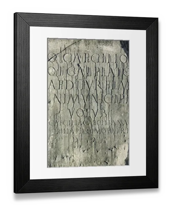 Framed Print : MOROCCO, Volubilis: Roman Town mostly dating to 2nd & 3rd c. AD  /  Abandoned by Romans