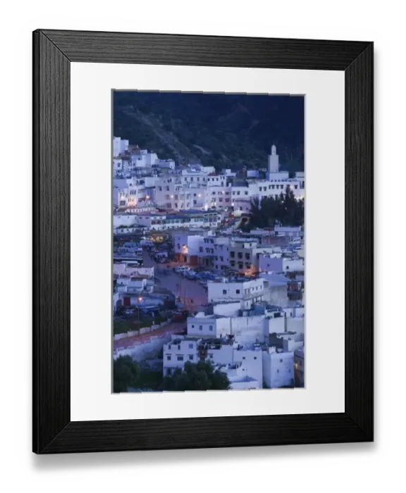 Framed Print : MOROCCO, Moulay, Idriss: Town View / Evening Framed Print : MOROCCO, Moulay, Idriss: Town View / Evening