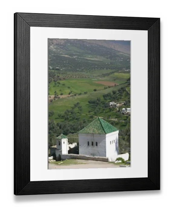 Framed Print : MOROCCO, Fes: Mosque & Hillside by Bab Guissa Gate Fes El, Bali (Old Fes) Framed Print : MOROCCO, Fes: Mosque & Hillside by Bab Guissa Gate Fes El, Bali (Old Fes)