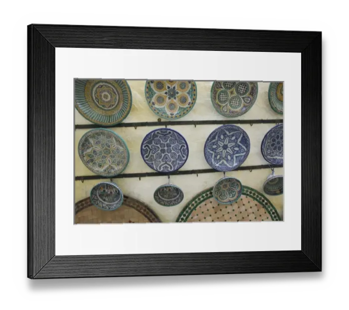 Framed Print : MOROCCO, Fes: Fes El, Bali (Old Fes), Traditional Pottery Framed Print : MOROCCO, Fes: Fes El, Bali (Old Fes), Traditional Pottery