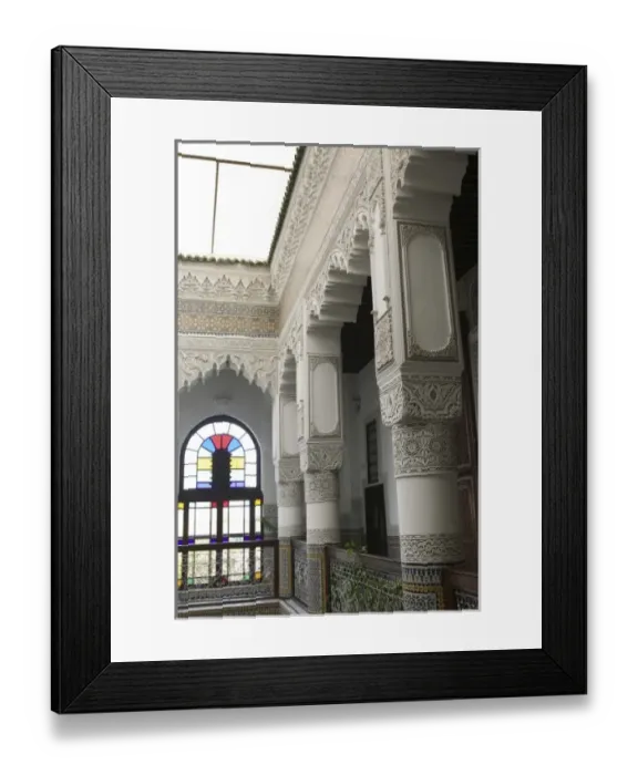 Framed Print : MOROCCO, Fes: Fes El, Bali (Old Fes), Riad Fes Traditional Hotel, Interior Detail