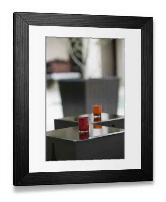 Framed Print : MOROCCO, Fes: Fes El, Bali (Old Fes), Riad Fes Traditional Hotel, Bar Detail