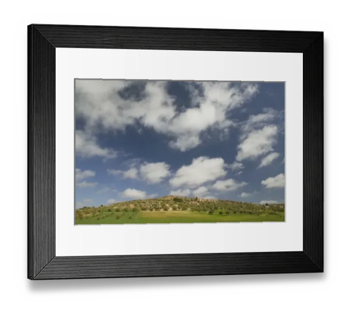 Framed Print : MOROCCO, Region Kandar et Sebou: Spring Countryside by town of EL MENZEL Framed Print : MOROCCO, Region Kandar et Sebou: Spring Countryside by town of EL MENZEL