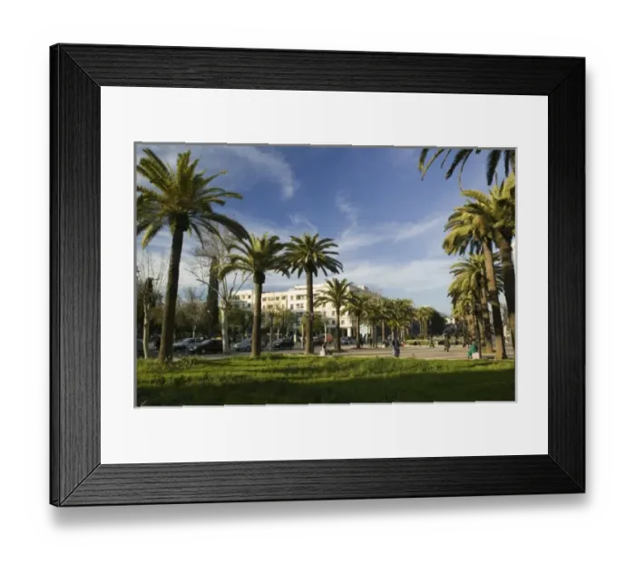 Framed Print : MOROCCO, Fes: Fes Ville Nouvelle (New Fes), Place Florence along Avenue Hassan II Framed Print : MOROCCO, Fes: Fes Ville Nouvelle (New Fes), Place Florence along Avenue Hassan II