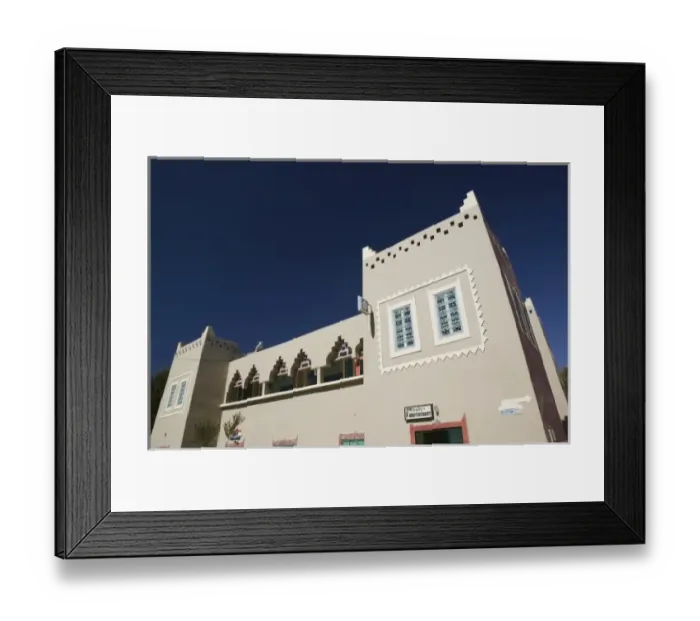 Framed Print : MOROCCO, Middle Atlas, MIDELT: Exterior of Complexe Touristique Timnay Inter, Cultures Framed Print : MOROCCO, Middle Atlas, MIDELT: Exterior of Complexe Touristique Timnay Inter, Cultures