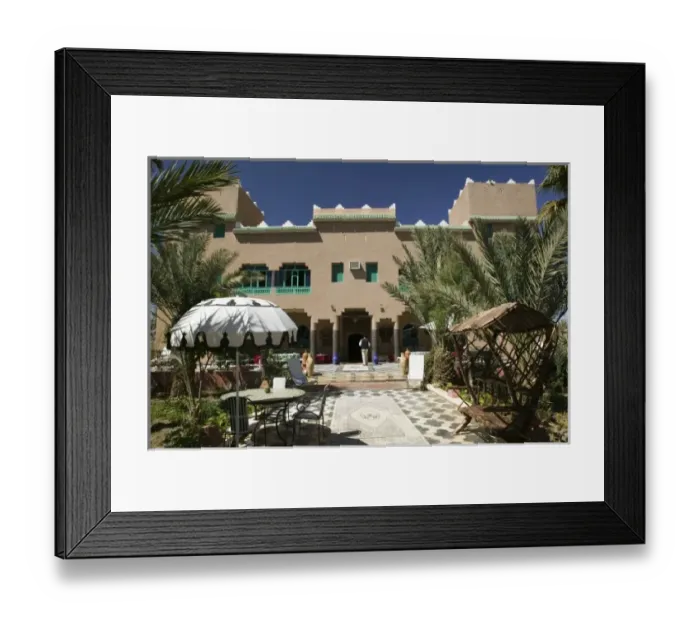 Framed Print : MOROCCO, Tafilalt, RISSANI: Hotel Kasbah Asmaa, Exterior Framed Print : MOROCCO, Tafilalt, RISSANI: Hotel Kasbah Asmaa, Exterior